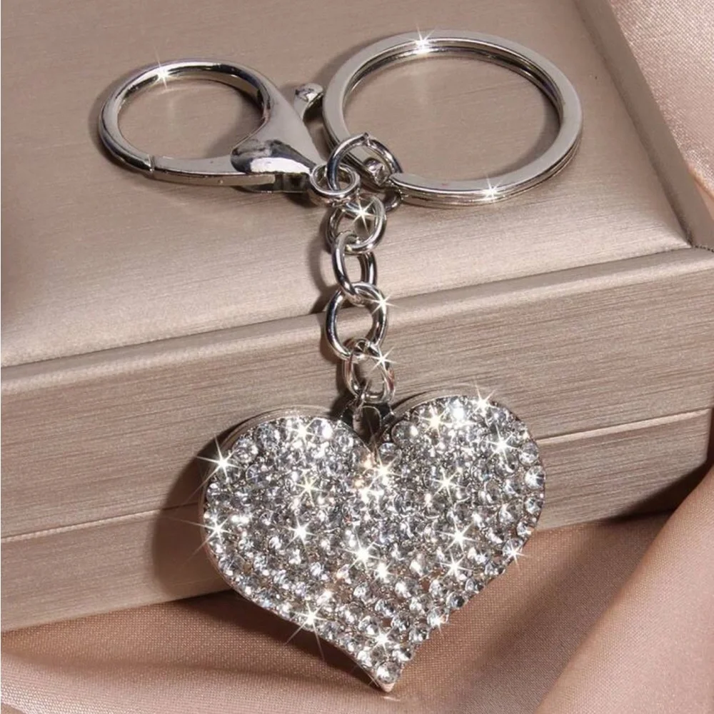 Silver Heart Keychain